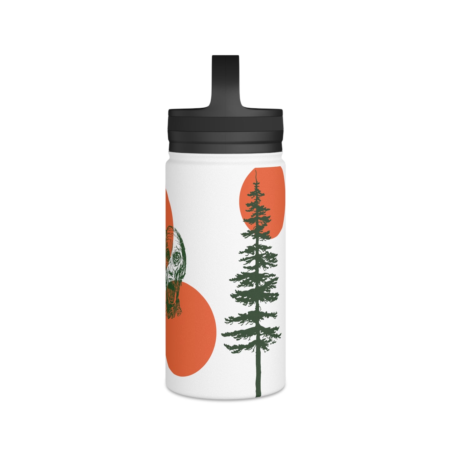 Stainless Steel Water Bottle, Handle Lid