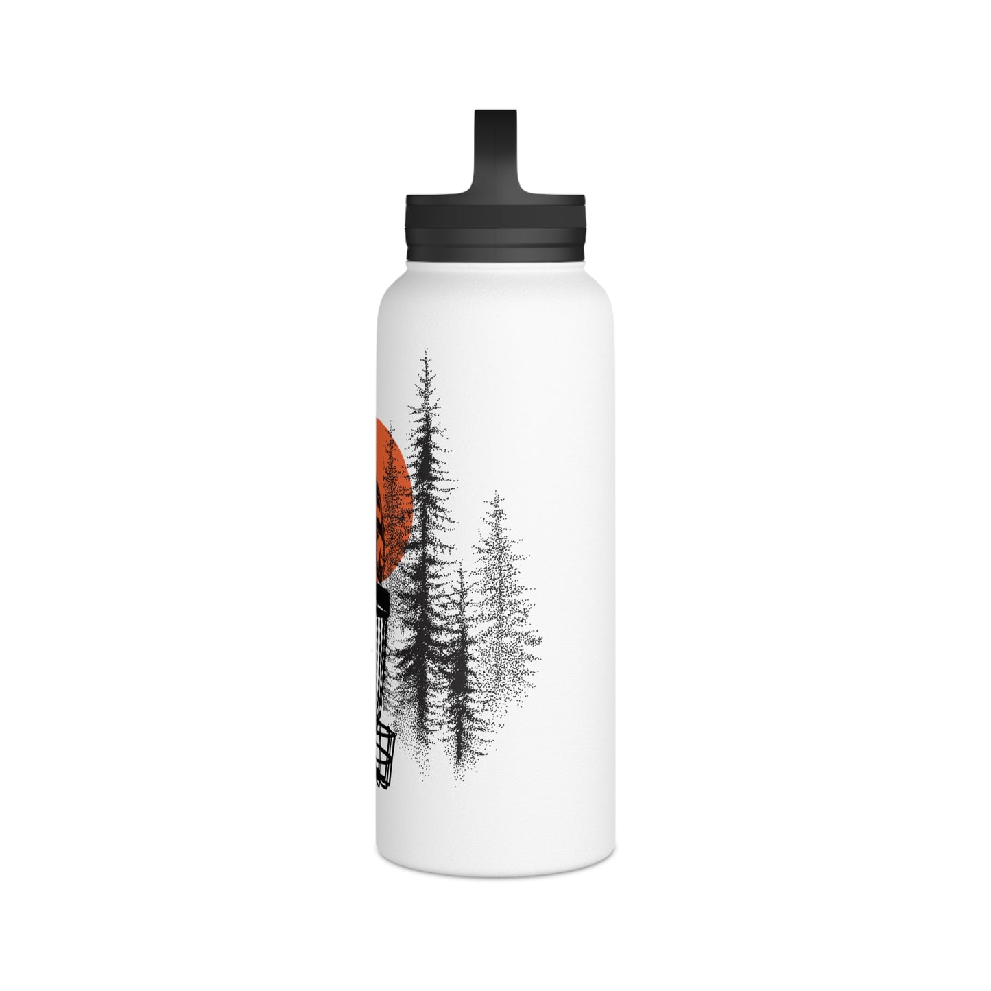 Stainless Steel Water Bottle, Handle Lid