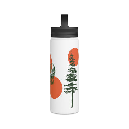 Stainless Steel Water Bottle, Handle Lid