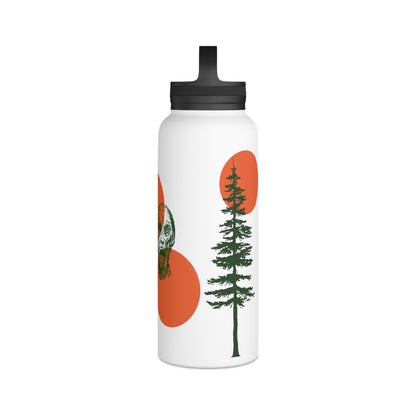 Stainless Steel Water Bottle, Handle Lid